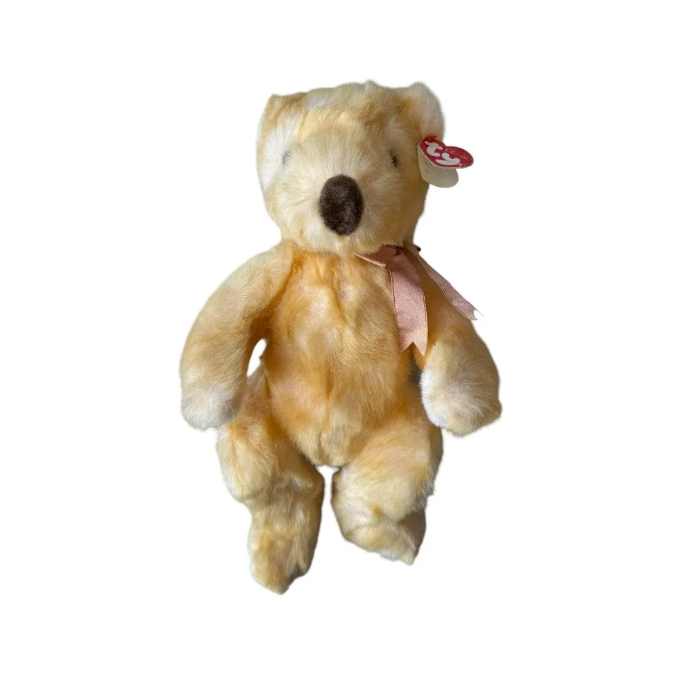 Ty Butterbeary Plush Bear Kids 1999 Classic Collection Yellow Gold Soft Toy